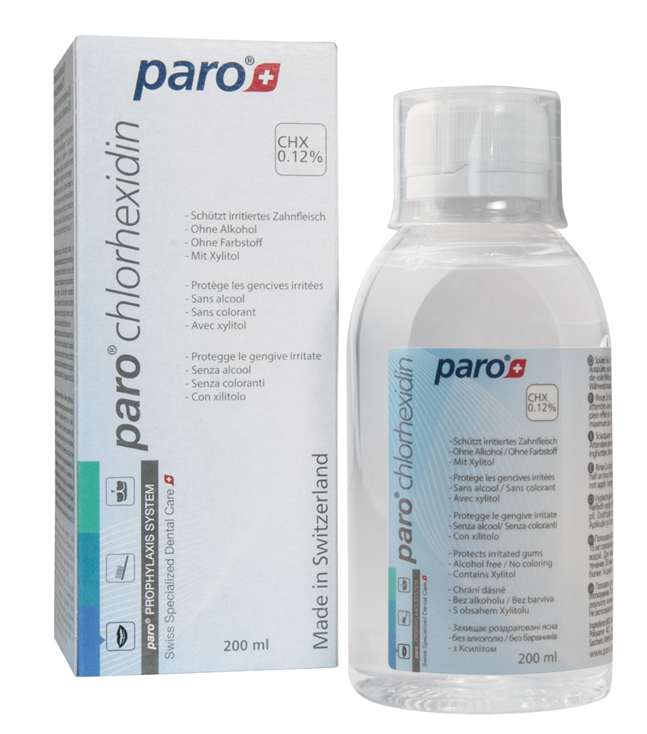 paro® Ополаскиватель полости рта с хлоргексидином, 200 мл | Swiss24