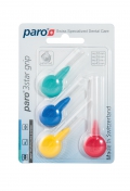 paro® 3STAR-GRIP Межзубные щетки, набор образцов, 4 разных размера